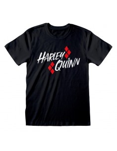 Camiseta DC Batman – Harley Quinn Bat Emblem - Talla Adulto TALLA CAMISETA S