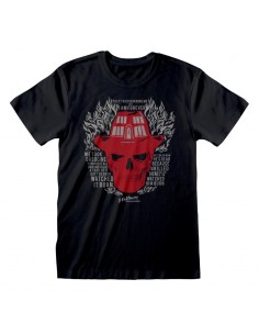 Camiseta A Nightmare On Elm Street - Skull Flames - Talla Adulto TALLA CAMISETA S