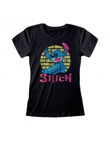 Camiseta Lilo & Stitch - Vintage Stitch - Talla Adulto - Mujer TALLA CAMISETA S