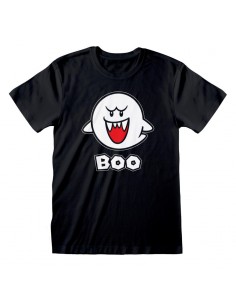 Camiseta Nintendo Super Mario - Boo - Talla Adulto TALLA CAMISETA S