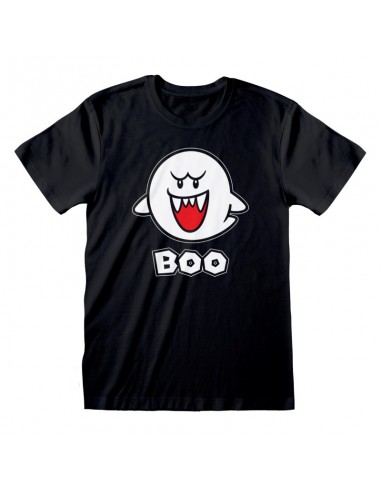 Camiseta Nintendo Super Mario - Boo - Talla Adulto TALLA CAMISETA M