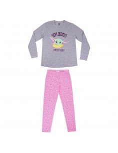 PIJAMA LARGO SINGLE JERSEY THE MANDALORIAN THE CHILD TALLA CAMISETA L 2