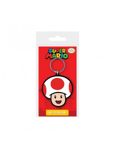 Super Mario Llavero caucho - Toad