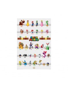 Super Mario Set de 5 Pósteres Character Parade