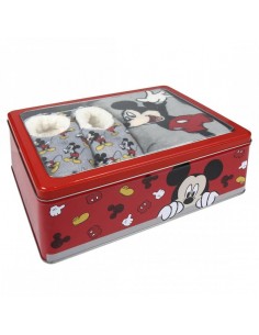 SET CAJA METÁLICA MICKEY TALLA CAMISETA NIÑO TALLA 98 - 3 AÑOS 2