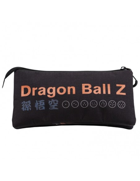 Dragon Ball Negro Estuche Portatodo Triple HS Dragon Ball Kakarot