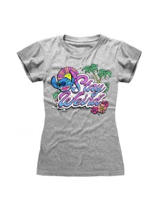 Camiseta Lilo & Stitch - Stay Weird  - Mujer - Talla Adulto TALLA CAMISETA S