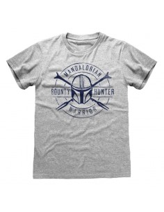 Camiseta Star Wars : Mandalorian, The - Warrior Emblem - Unisex - Talla Adulto TALLA CAMISETA S