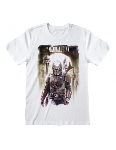 Camiseta Star Wars : Mandalorian, The - Trooper Head  - Unisex - Talla Adulto TALLA CAMISETA M