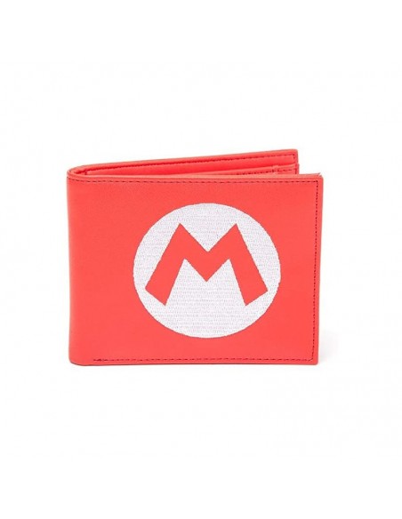 Cartera - monedero Nintendo - Super Mario Red Bifold Wallet With Symbol Embroidery