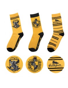 Pack de 3 Pares de calcetines Hufflepuff - Harry Potter