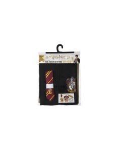Set de Vestido de Mago Harry Potter, Corbata & Tattoo Gryffindor - Harry Potter - Talla Adulto TALLA CAMISETA L