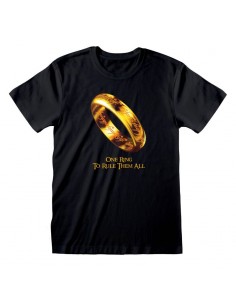 Camiseta Lord Of The Rings - One Ring To Rule Them All - Unisex - Talla Adulto TALLA CAMISETA XL