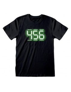 Camiseta 456 Digital Text - Squid Game - Unisex - Talla Adulto TALLA CAMISETA S