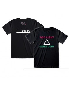 Camiseta Red Light Green Light (with back Print) - Squid Game - Unisex - Talla Adulto TALLA CAMISETA S