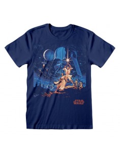 Camiseta New Hope Vintage Poster - Unisex - Talla Adulto - Star Wars TALLA CAMISETA L
