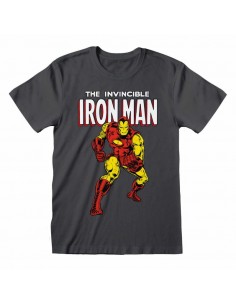 Camiseta Iron Man - Unisex - Talla Adulto - Marvel Comics TALLA CAMISETA XL