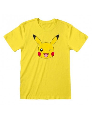 Camiseta Nintendo Pokemon – Pikachu Face - Unisex - Talla Adulto TALLA CAMISETA M