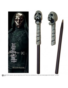 Bolígrafo Varita & marca página Death Eater (skull)