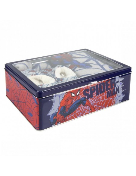 Set Caja Metálica Spiderman TALLA CAMISETA NIÑO TALLA 104 - 4 AÑOS