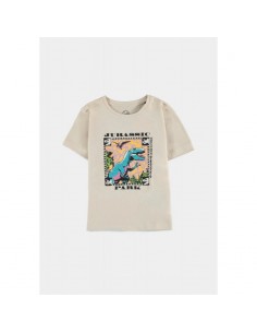 Camiseta Universal - Jurassic Park - Boys Short Sleeved T-shirt TALLA CAMISETA NIÑO TALLA 122 - 7 AÑOS
