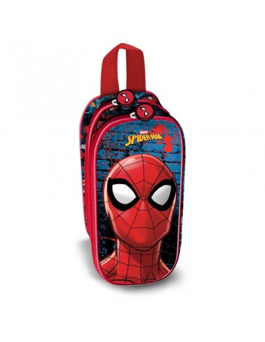 Spiderman Rojo Estuche Portatodo Doble 3D Spiderman Badoom