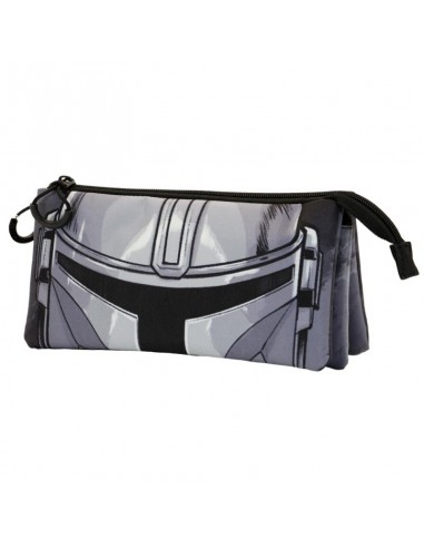 The Mandalorian Gris Estuche Portatodo Triple FAN The Mandalorian Helmet