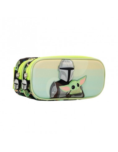 The Mandalorian Verde Estuche Portatodo Doble 3D The Mandalorian Eyes