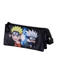 Naruto Gris Estuche Portatodo Triple Naruto Kid