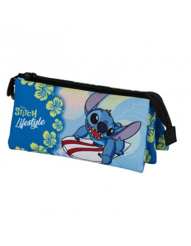 Lilo y Stitch Azul Estuche Portatodo Triple Lilo y Stitch Lifestyle