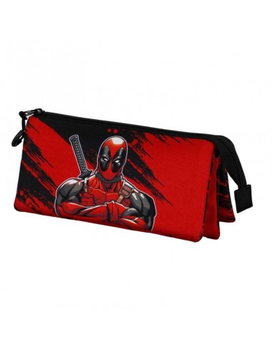 Deadpool Rojo Estuche Portatodo Triple Deadpool Bad