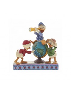 Disney Traditions : Navigating Nephews (Huey, Dewie and Louie Figurine)