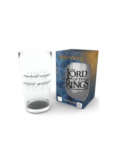 Vaso largo de cristal Lord of the Rings Inscripción Anillo Único