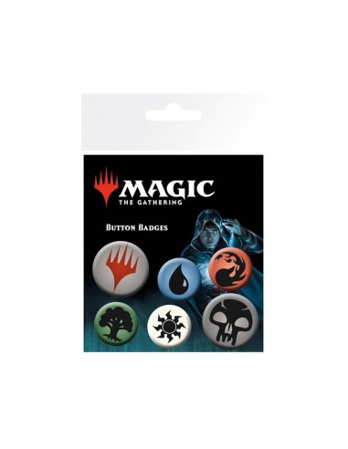 Set de 6 chapas Magic the Gathering - Mana Symbols