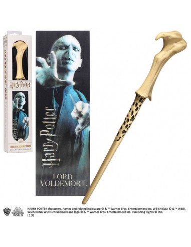 Harry Potter - Varita Mágica de Lord Voldemort con marcapáginas 3D