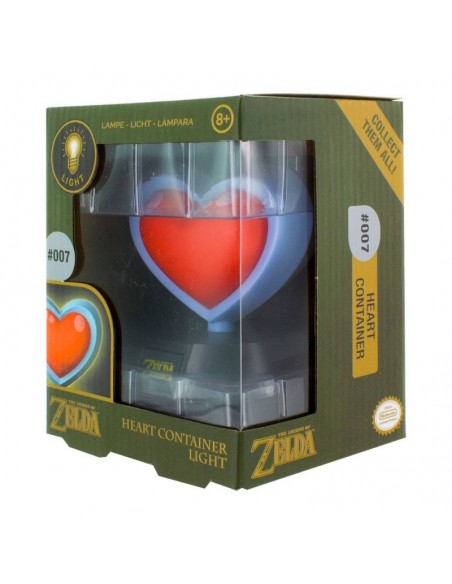 Nintendo - Legend of Zelda lámpara 3D Heart Container
