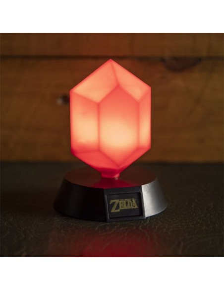 Nintendo - The Legend of Zelda - lámpara 3D Icon Red Rupee