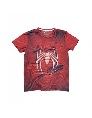 Camiseta Spiderman Acid Wash - Hombre TALLA CAMISETA L