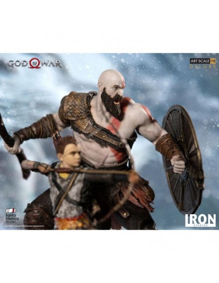 Kratos & Atreus God of War Estatua 1/10 Deluxe Art Scale