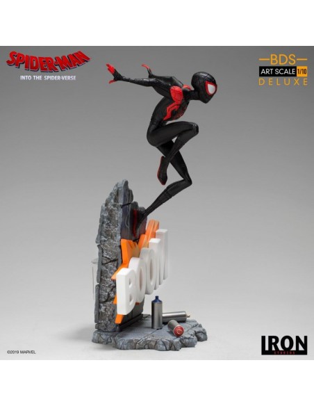 Miles Morales Spider-Man: Un nuevo universo Estatua BDS Art Scale Deluxe 1/10
