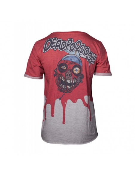 Camiseta Deadpool Mangas Enrollables- Hombre TALLA CAMISETA M