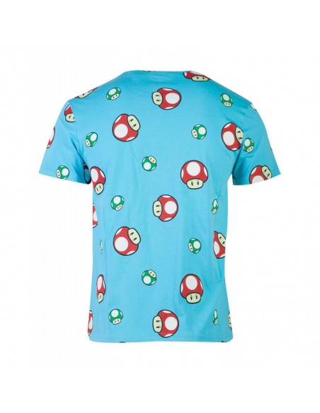 Nintendo - Super Mario Happy Toad AOP Men's T-shirt TALLA CAMISETA M
