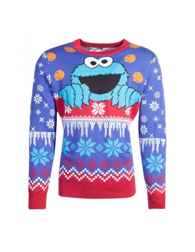 Sesame Street Suéter Christmas Cookie Monster TALLA CAMISETA S