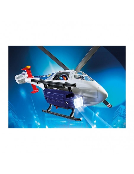 Helicóptero de Policía con Luces LED - Playmobil