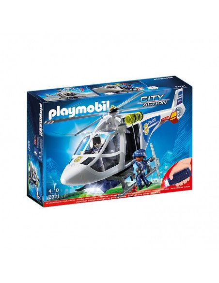 Helicóptero de Policía con Luces LED - Playmobil