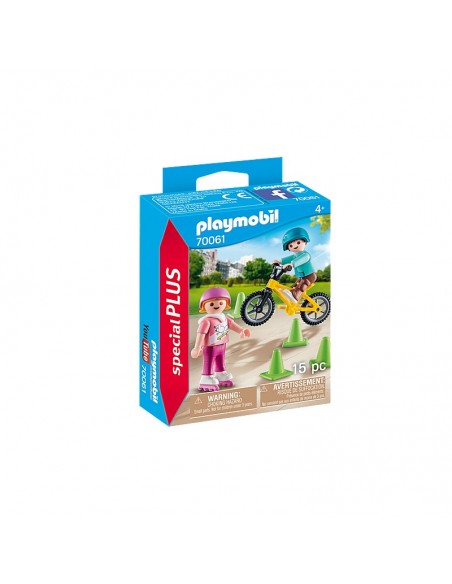 Niños con Bici y Patines - Playmobil