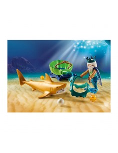 Rey del Mar con Carruaje de Tiburón - Playmobil 2