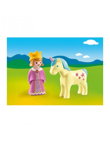 Playmobil - 1.2.3 Princesa con Unicornio