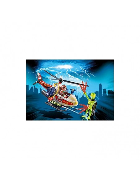 Ghostbusters Venkman con Helicóptero y Chorros de Agua Reales - Playmobil