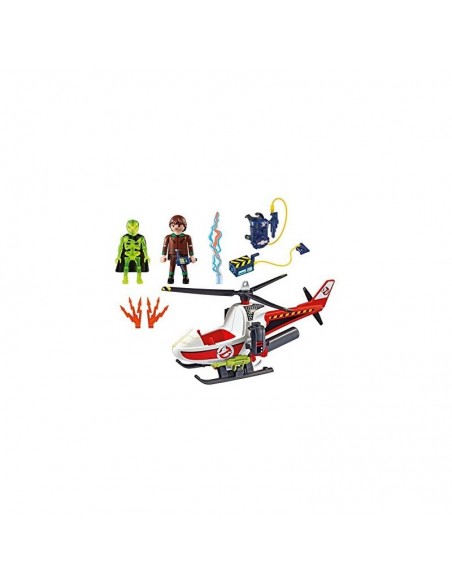 Ghostbusters Venkman con Helicóptero y Chorros de Agua Reales - Playmobil